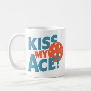 Mug Kiss My Ace Drôle Joueur de Pickleball Dit Femmes