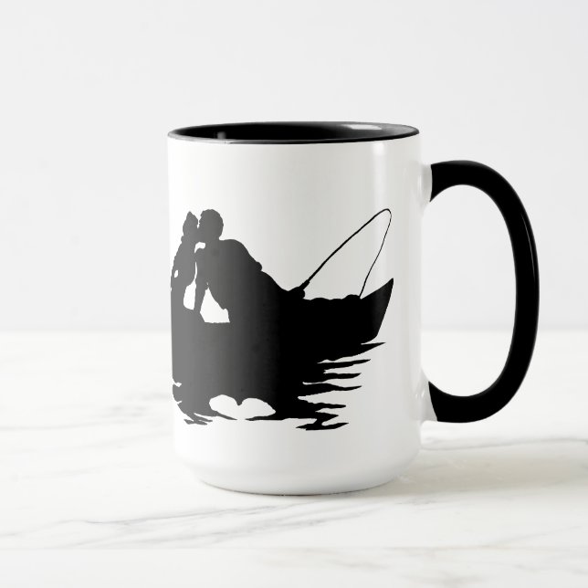 Mug Kisser Pêche Couple Silhouette Personnaliser Mug! (Droite)