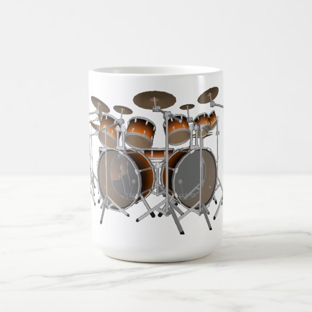 Mug Kit de 10 pièces pour tambour : Dégradé orange: Mu (Centre)