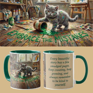 Mug Kit de mentalité de croissance Chat Animalcore Thé