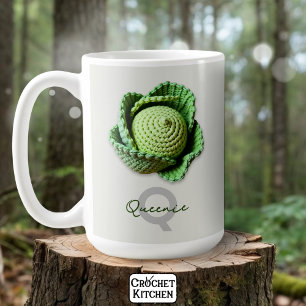 Mug Kitschy Modern Granny Garden Crochet Nom du chou