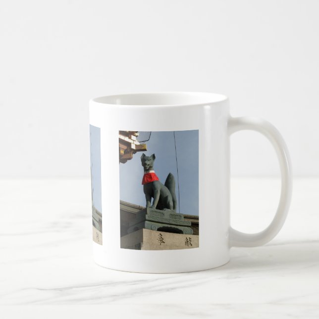 Mug Kitsune キ ツ ネ (Fox) avec Bijou à la bouche (Droite)