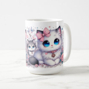 Mug Kitten Cuteness Overload : Chat et chien aux yeux 
