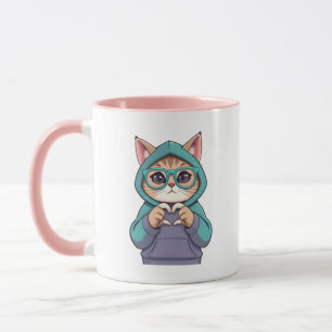 Mug Kitten lui envoyant son amour