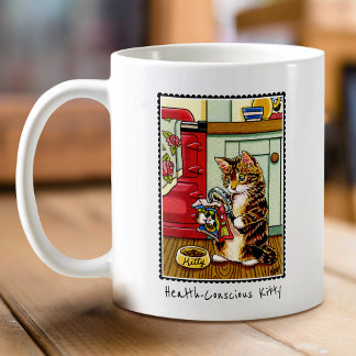 Mug Kitty Cat Conscience pour la santé Cute personnali