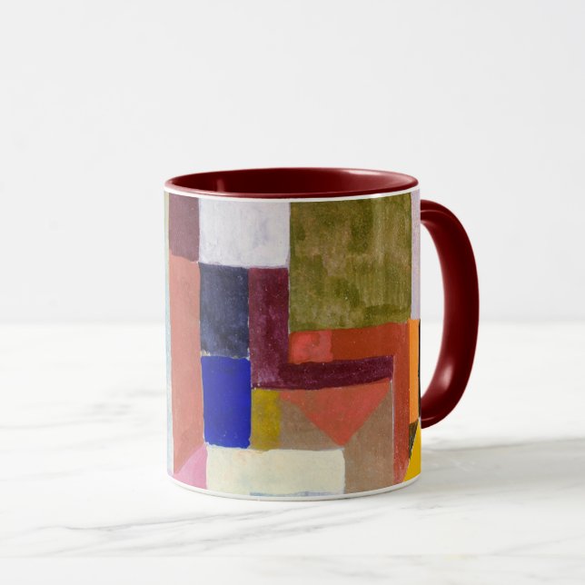 Mug Klee - Architecture colorée, oeuvres d'art célèbre (Devant droit)