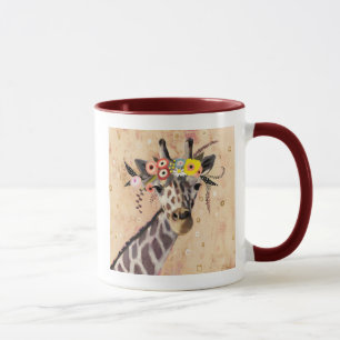 Mug Klimt Giraffe Couronne De Fleurs