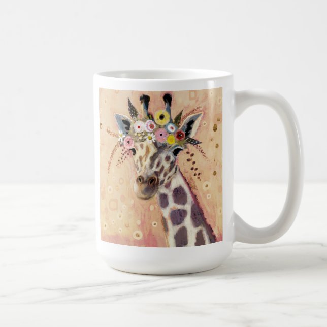 Mug Klimt Giraffe | Orné De Fleurs (Droite)
