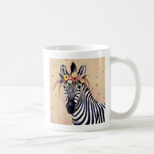 Mug Klimt Zebra Orné De Fleurs