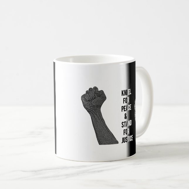Mug Kneel for Peace and Stand for Justice (Devant droit)