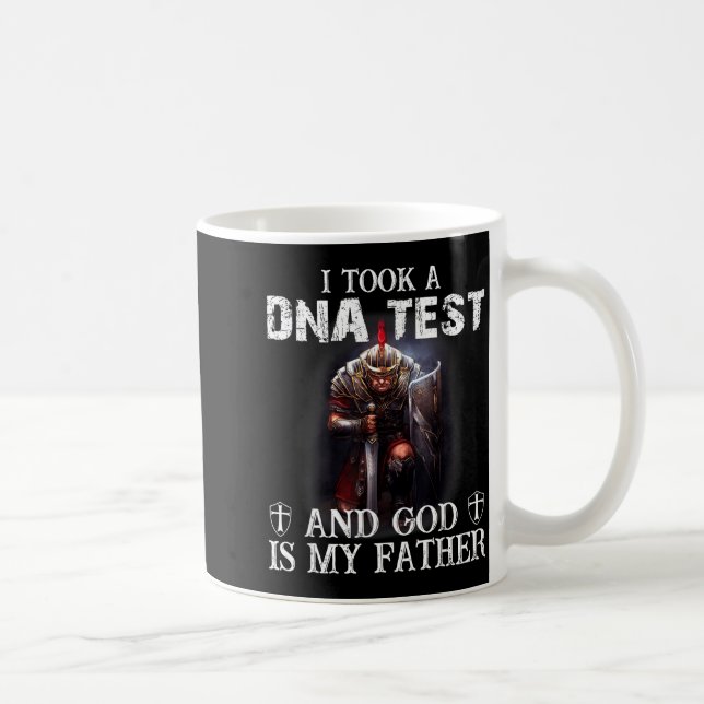 Mug Knight Templar Christian Warrior Dna God Is My Fat (Droite)