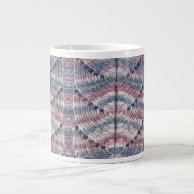 Mug - Knit Fan Pattern (Front)