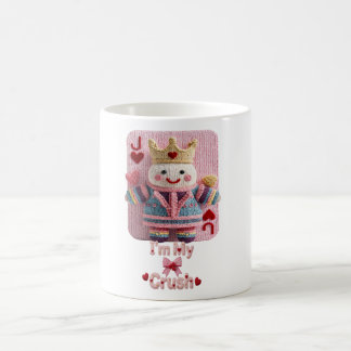 Mug Knitted Queen of Hearts Valentine Self-Love Doll