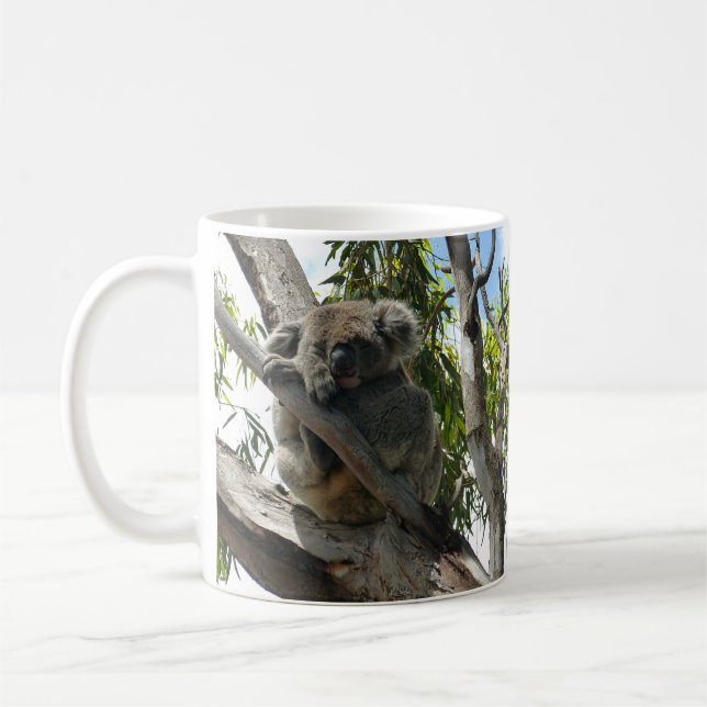 Mug Koala - Étiquettes Cadeaux couchés (Gauche)