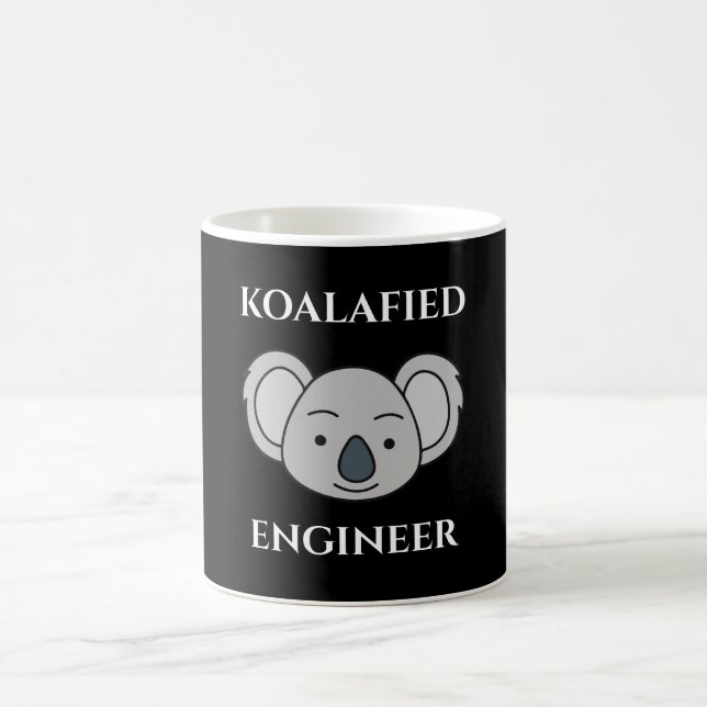 Mug Koalafied Engineer Cute Koala Funny Job Pun (Centre)