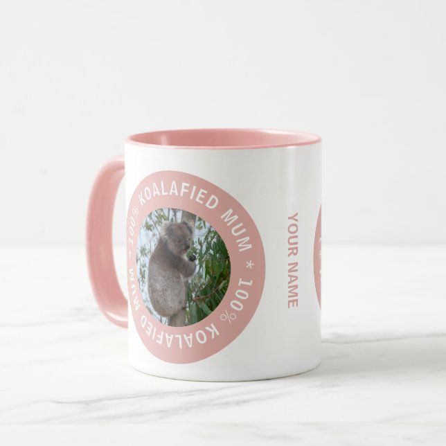 Mug Koalafied maman Mère Koala mignonne Animal Austral (Devant gauche)