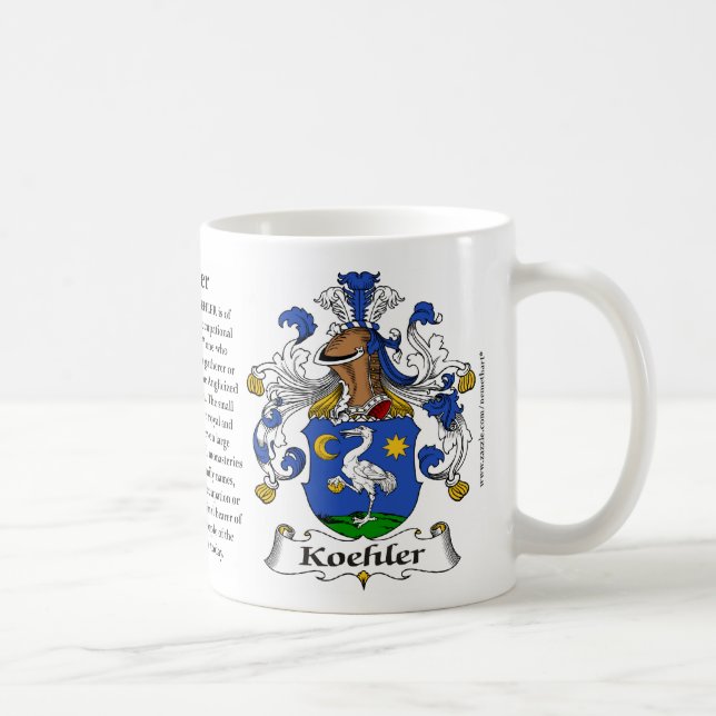 Mug Koehler, l'origine, la signification et la crête (Droite)