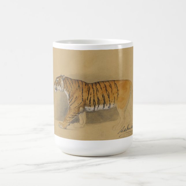 Mug Koffiemok "tigre marchant" de Raden Saleh® (Centre)