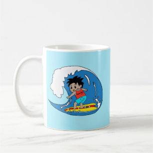 Mug Kona Boy Surfe sur une grosse vague – Art de s