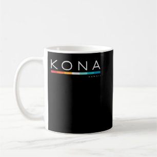 Mug Kona Hawaii HI Design rétro