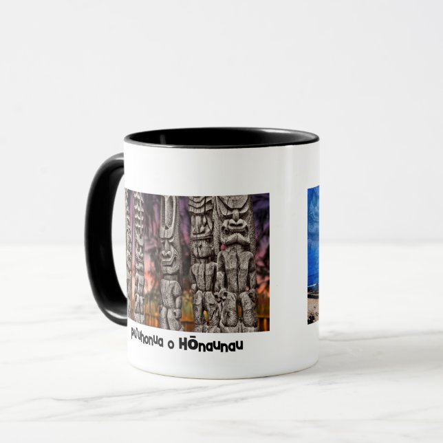 Mug Kona, Hawaii, Puuhonua O Honaunau, (Devant gauche)