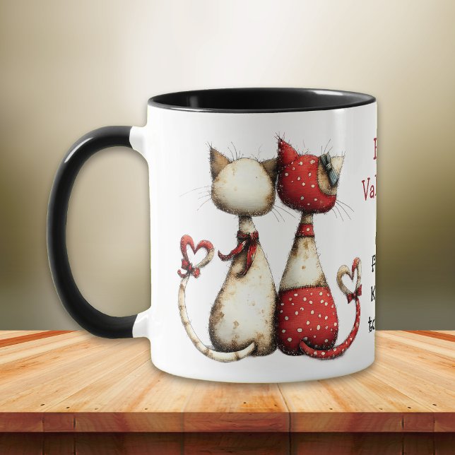 Mug Kool Cat Mignon Saint-Valentin  (Créateur téléchargé)