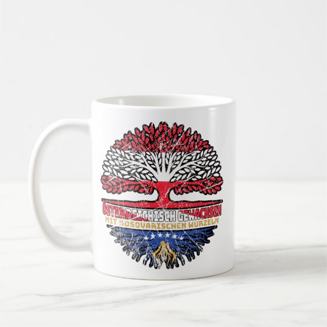 Mug Kosovo Autriche Autriche Arbre (Gauche)