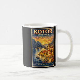 Mug Kotor Montenegro Vacances Voyage à Kotor Bay