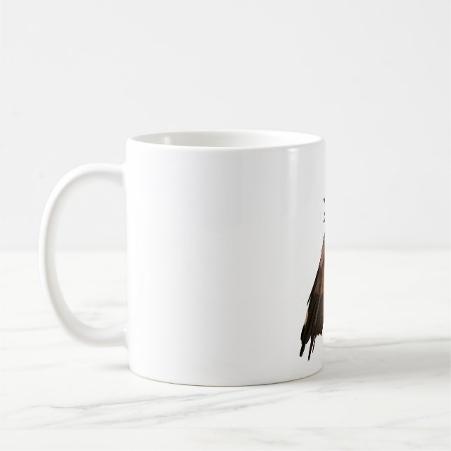 Mug L est pour le Vautour à face de Lappet (Gauche)