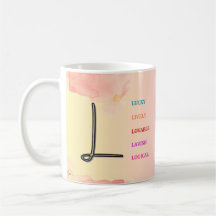 Mug "L" initial (11oz)