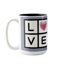 Mug "L-O-V-E Grid"