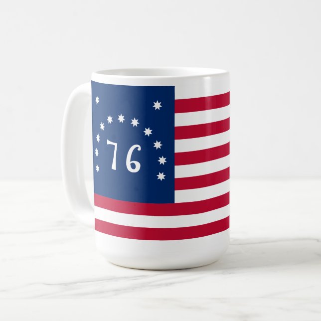 Mug La bannière de Bennington : le drapeau de bataille (Devant gauche)