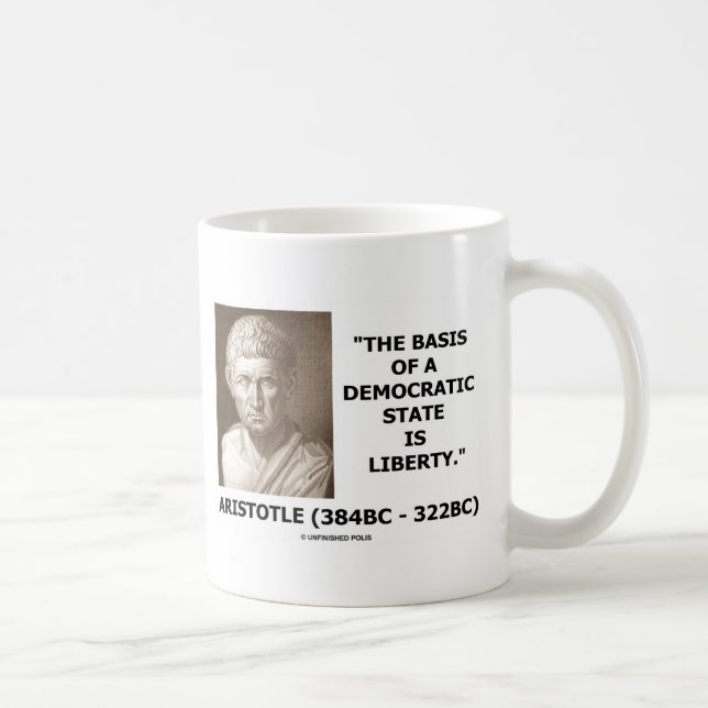 Mug La base d'un état Democratic est citation de (Droite)