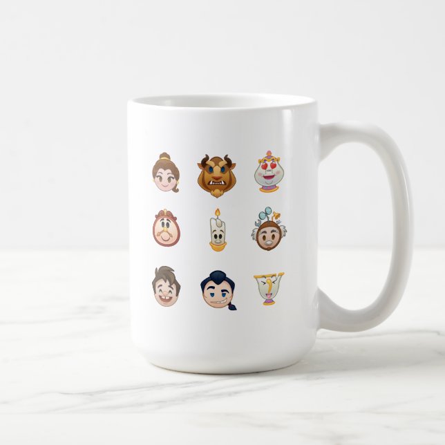 Mug La beauté et la bête Emoji | Caractères (Droite)