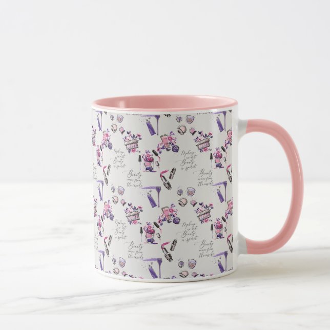Mug La beauté vient du motif d'intérieur (Droite)