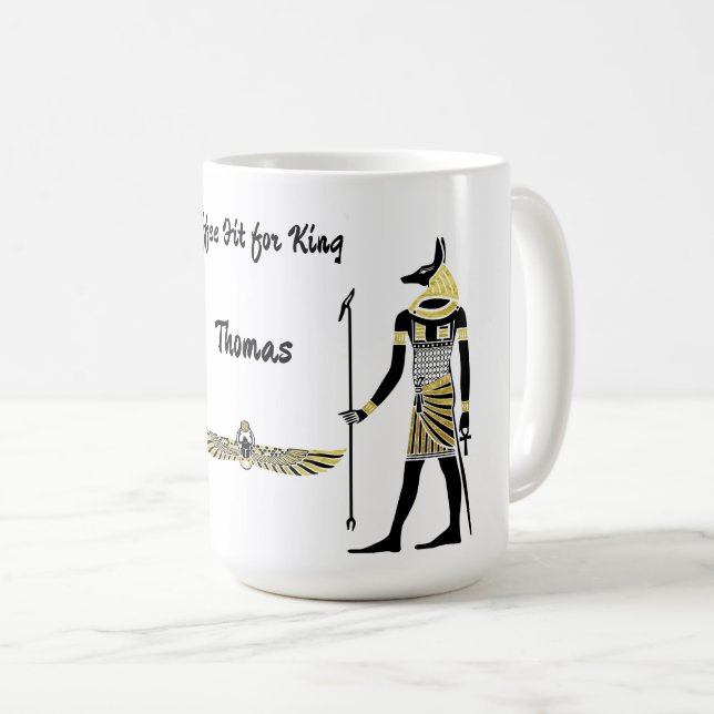 Mug La Bénédiction du Pharaon d'or : Art égyptien anti (Devant droit)