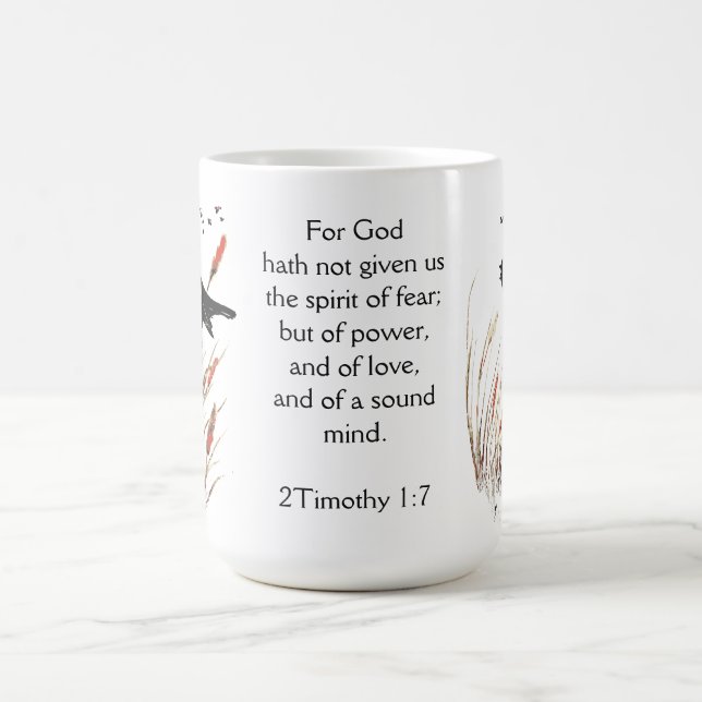 Mug La Bible Écriture Dieu a donné Blackbird (Centre)