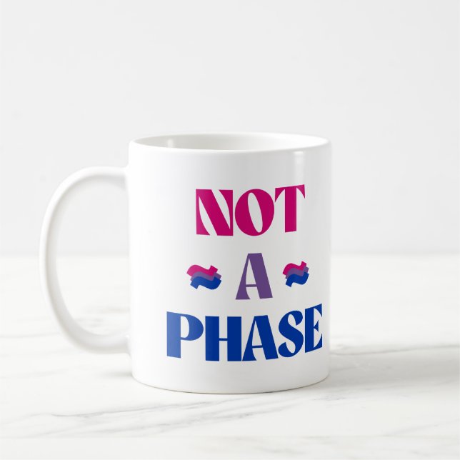 Mug La bisexualité n'est pas une phase (Gauche)