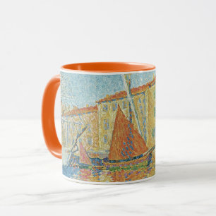 Mug La Bouée rouge de Paul Signac, Pointillisme vintag