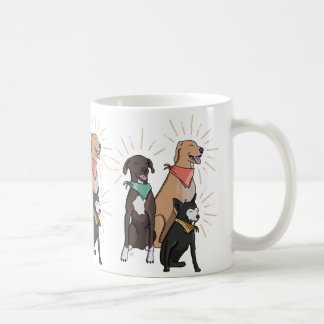 Mug La bouillie de café de chien avec Teddy l'homme et