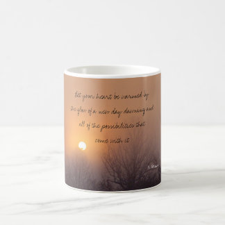 Mug la brume d'aube, a laissé votre coeur être chauffé