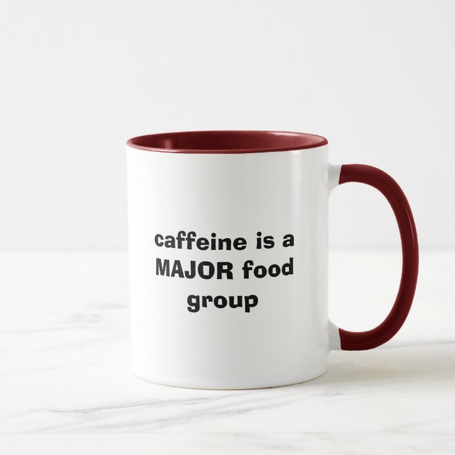 Mug la caféine est un groupe d'aliments IMPORTANT (Droite)