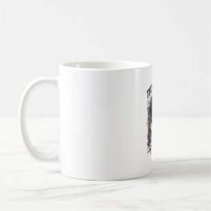 Mug La carte de tarot de chat de lune majeure arcane v