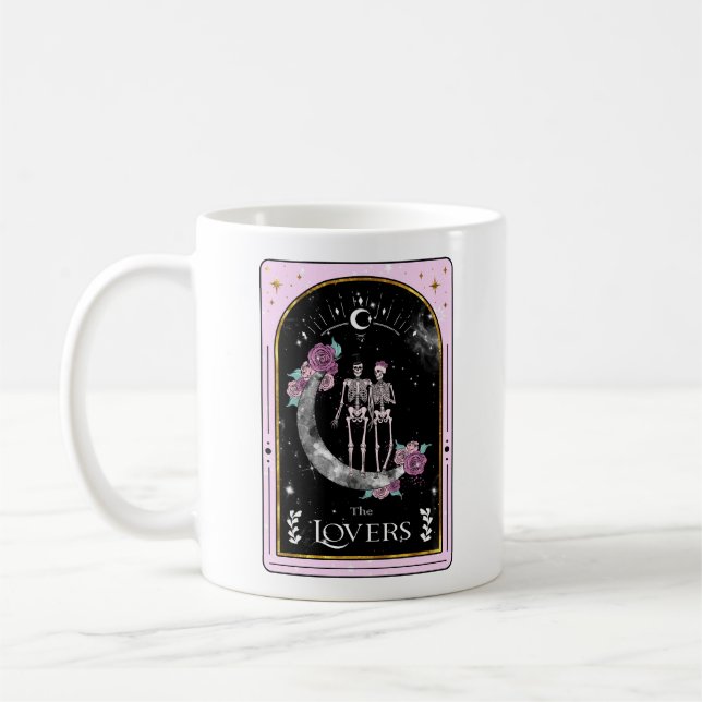 Mug La carte Tarot Lovers Lune Rose Witchy Celestiy (Gauche)