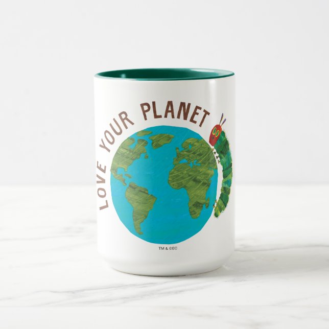 Mug La Caterpillar très affamée Aimez votre planète (Centre)