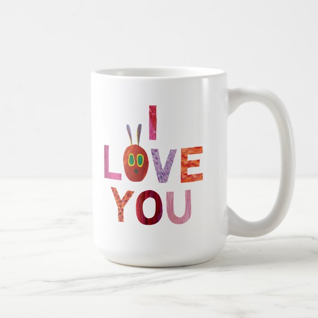 Mug La Caterpillar Très Affamée | Je t'aime (Droite)