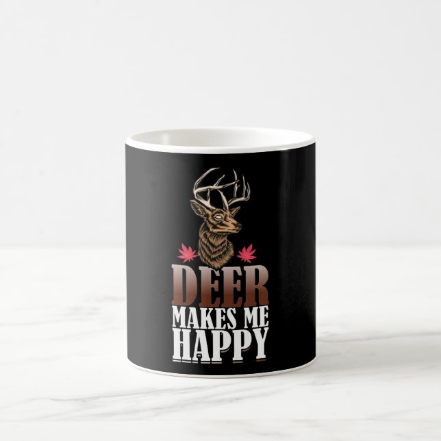Mug La chasse aux cerfs me rend heureux et drôle (Centre)