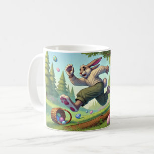 Mug La chasse sauvage du lapin de Pâques - Une chasse