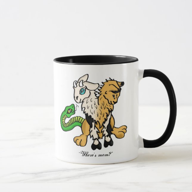Mug La chimère de bébé, "où est maman ? " (Droite)