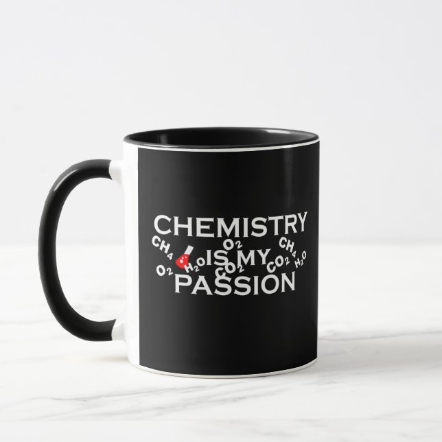 Mug la chimie est ma passion drôle les citations de ch (Gauche)
